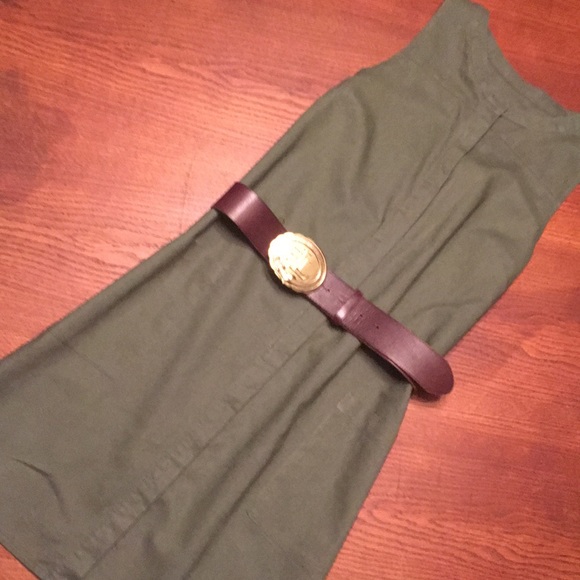 a new day Dresses & Skirts - Adorable army green sleeveless buttondown dress